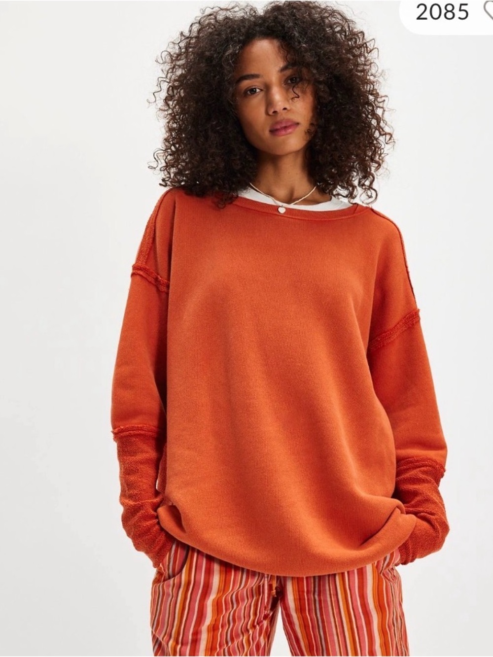 Free People Midnight Drift Pullover. NWT. Koi fish